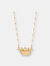Acanthus Crown Satellite Chain Necklace - Sterling Silver/14k Gold Finish