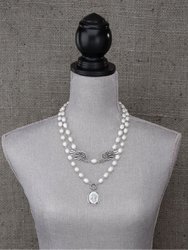 Angel Wing Pearl Necklace