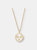 Barberini Bee Enamel Shield Necklace - Sterling Silver - 14k Gold Finish