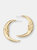 Crescent Moon Hoop Earrings - 14k gold
