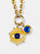 Evil Eye Enamel Medallion Necklace