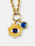 Evil Eye Enamel Medallion Necklace