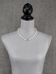 Inspired Essentials Pearl Loop Charm Necklace - 18"
