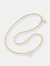 Inspired Essentials Rope Chain Loop Charm Necklace - 24" - 14k Gold