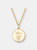 Of the Sea Anchor Enamel Medallion Necklace