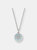 Santa Maria Novella Sun Enamel Shield Necklace - Sterling Silver - Oxidized Silver Finish