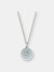 Santa Maria Novella Sun Enamel Shield Necklace - Sterling Silver - Oxidized Silver Finish