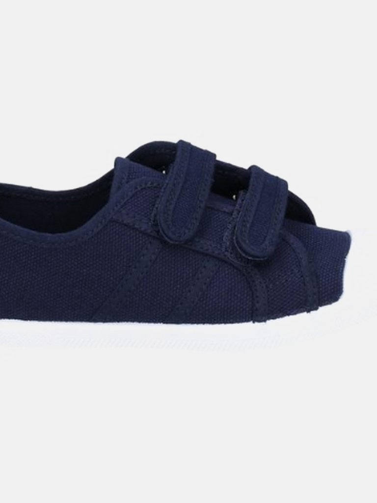 Flossy Sasha Girls Junior Touch Fastening Shoe (Navy) (10 M US Toddler)