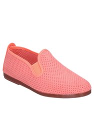 Womens/Ladies Pulga Slip On Shoe - Coral - Coral