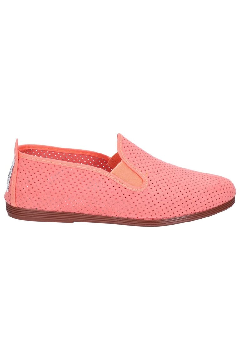 Womens/Ladies Pulga Slip On Shoe - Coral