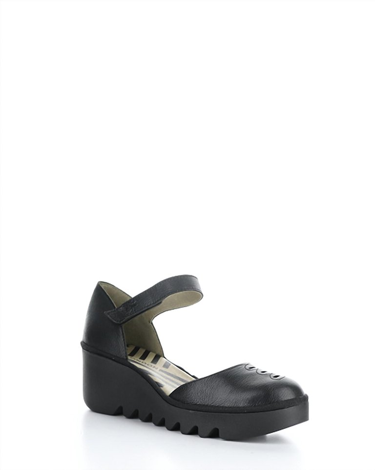 Women's Biso Wedge Shoes In Black - Black