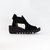 Women's Wedge Sandal In Black Suede - Black Suede