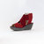 Women's Wedge Sandal In Lipstick Red