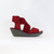 Women's Wedge Sandal In Lipstick Red - Lipstick Red