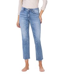 Altruistically - Mid Rise Slim Straight Jeans - Light
