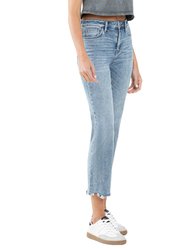 Ergonomical - High Rise Cropped Straight Jeans