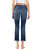 Stunned - Low Rise Raw Hem Cropped Slim Straight Jeans