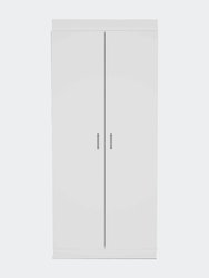 Albany, Double Door Pantry Cabinet, Five Shelves - White