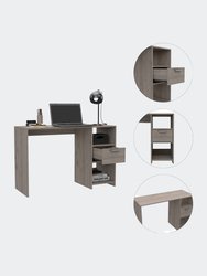 Arlington Writing Computer Desk, One Drawer, Two Shelves