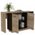 Aspen Kitchen Island, Two Concealed Shelves, One Drawer , Three Divisions