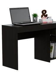 Austin Writing Computer Desk, Two Drawers, Open Cabinet