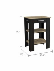 Bay Area Pantry, Double  Door Cabinets, One Drawer, Four Adjustable Metal Legs