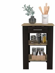 Bay Area Pantry, Double  Door Cabinets, One Drawer, Four Adjustable Metal Legs