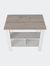 Brooklyn Antibacterial Surface Kitchen Island, Three Concealed Shelves