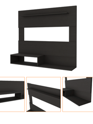 Cabos Floating Entertainment Center For TV´s up 55", One Upper Shelf, Two Shelves