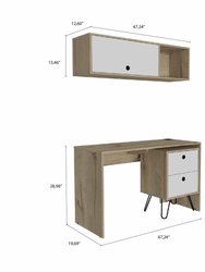 Cartagena Office Set, One Cabinet, One Shelf Complement, Two Drawers