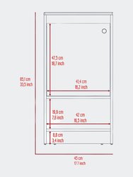 Chariot Free Standing Vanity Cabinet, One Open shelf