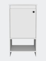Chariot Free Standing Vanity Cabinet, One Open shelf