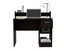 Charlotte Computer Desk, Two Shelves, One  Drawer - Black Wengue