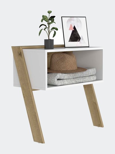 FM Furniture Denver Nightstand, One Open Shelf, Superior Top product