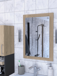 Everly Bathroom Mirror, Looking Glass, Frame