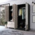 Florencia L Mirrored Armoire, Two Cabinets With Divisions, Two Drawers