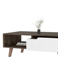 Hamburg Coffee Table 2.0 , One Open Shelf, One Drawer
