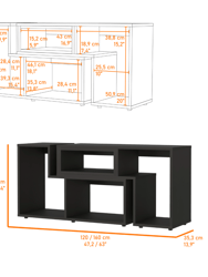 Harmony Extendable TV Stand, Multiple Shelves