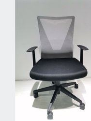 Hobart Low Back Revolving Ergonomic Office Chair - Black