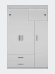 Jakarta Armoire, Two Drawers - White