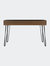 Kyoto 120 Writing Desk, Abstract Steel Legs, One  Drawer