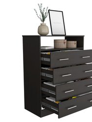 Lagos Four Drawer Dresser, One Shelf, Superior Top