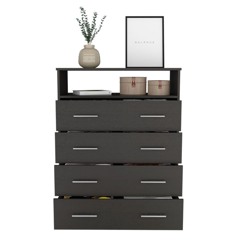 Lagos Four Drawer Dresser, One Shelf, Superior Top