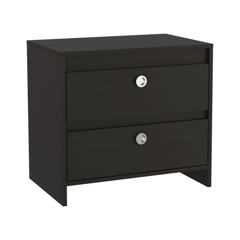 Lily Nightstand, Two Drawers, Superior Top