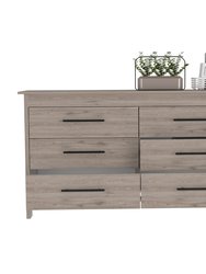 Luxor Six Drawer Double Dresser, Superior Top, Four Legs
