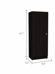Miami Single Door Pantry, Four Shelves