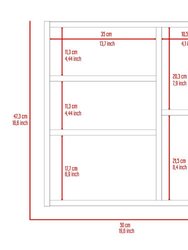 Minsk Medicine Cabinet With Mirror, Two External Shelves, Single Door Cabinet