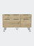 Monaco Double Dresser, Four Drawers, Superior Top, Hairpin Legs - Light Oak