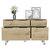 Monaco Double Dresser, Four Drawers, Superior Top, Hairpin Legs