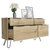 Monaco Double Dresser, Four Drawers, Superior Top, Hairpin Legs